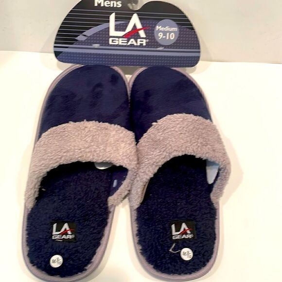 NWT LA Gear House Slippers Men's Size 9/10 - Picture 1 of 6
